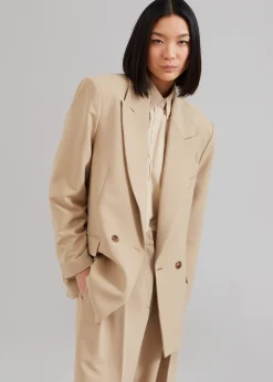 The Frankie Shop Corrin Blazer Beige Hot