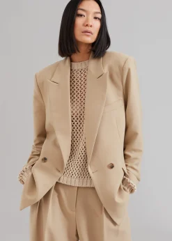 The Frankie Shop Corrin Blazer Beige Hot