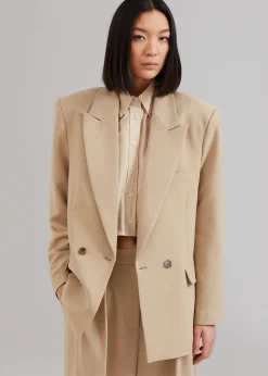 The Frankie Shop Corrin Blazer Beige Hot