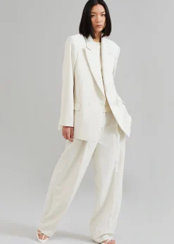 The Frankie Shop Corrin Blazer Ivory New