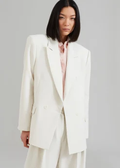 The Frankie Shop Corrin Blazer Ivory New