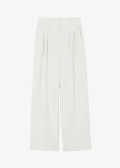 The Frankie Shop Corrin Pleated Trousers Ivory Hot