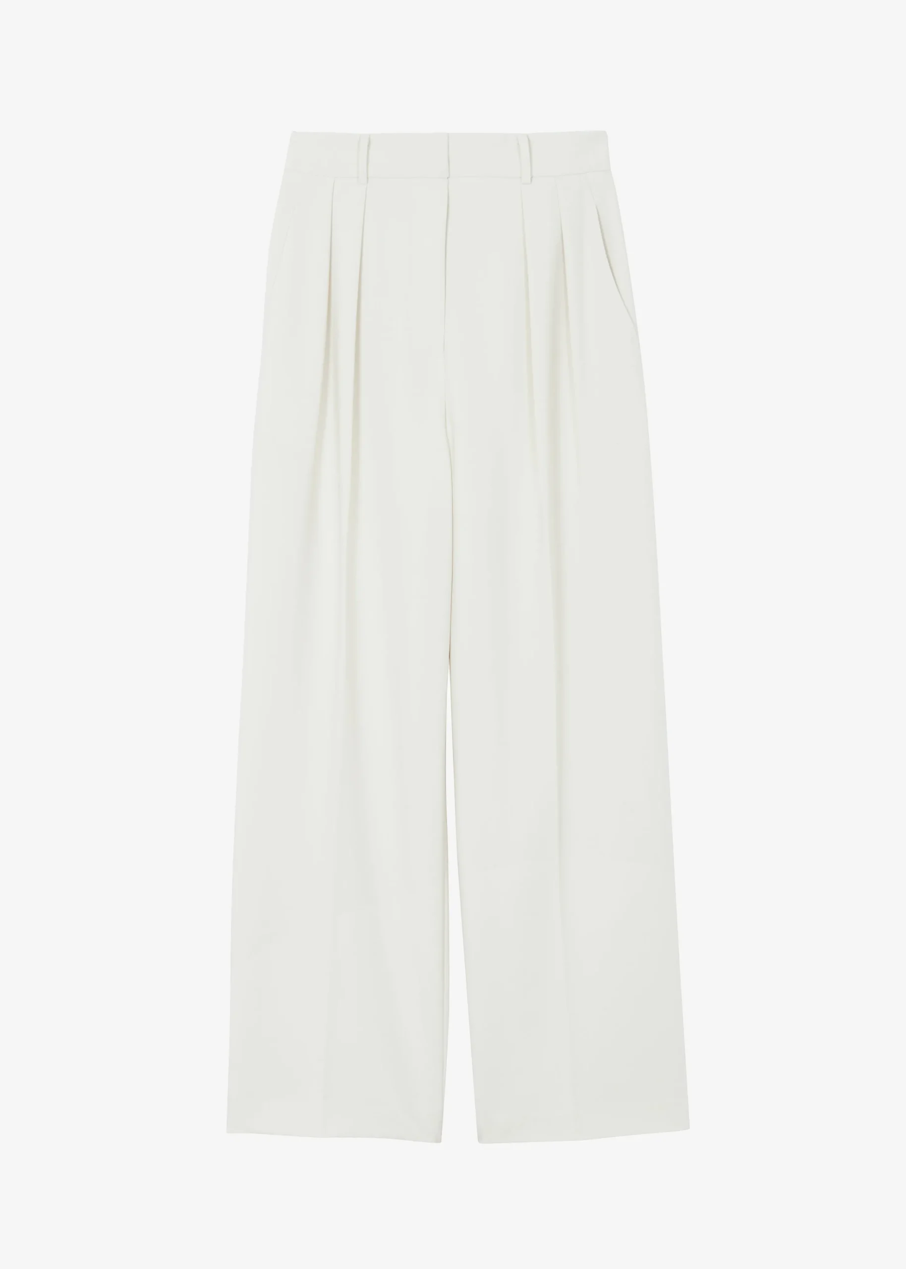 The Frankie Shop Corrin Pleated Trousers Ivory Hot