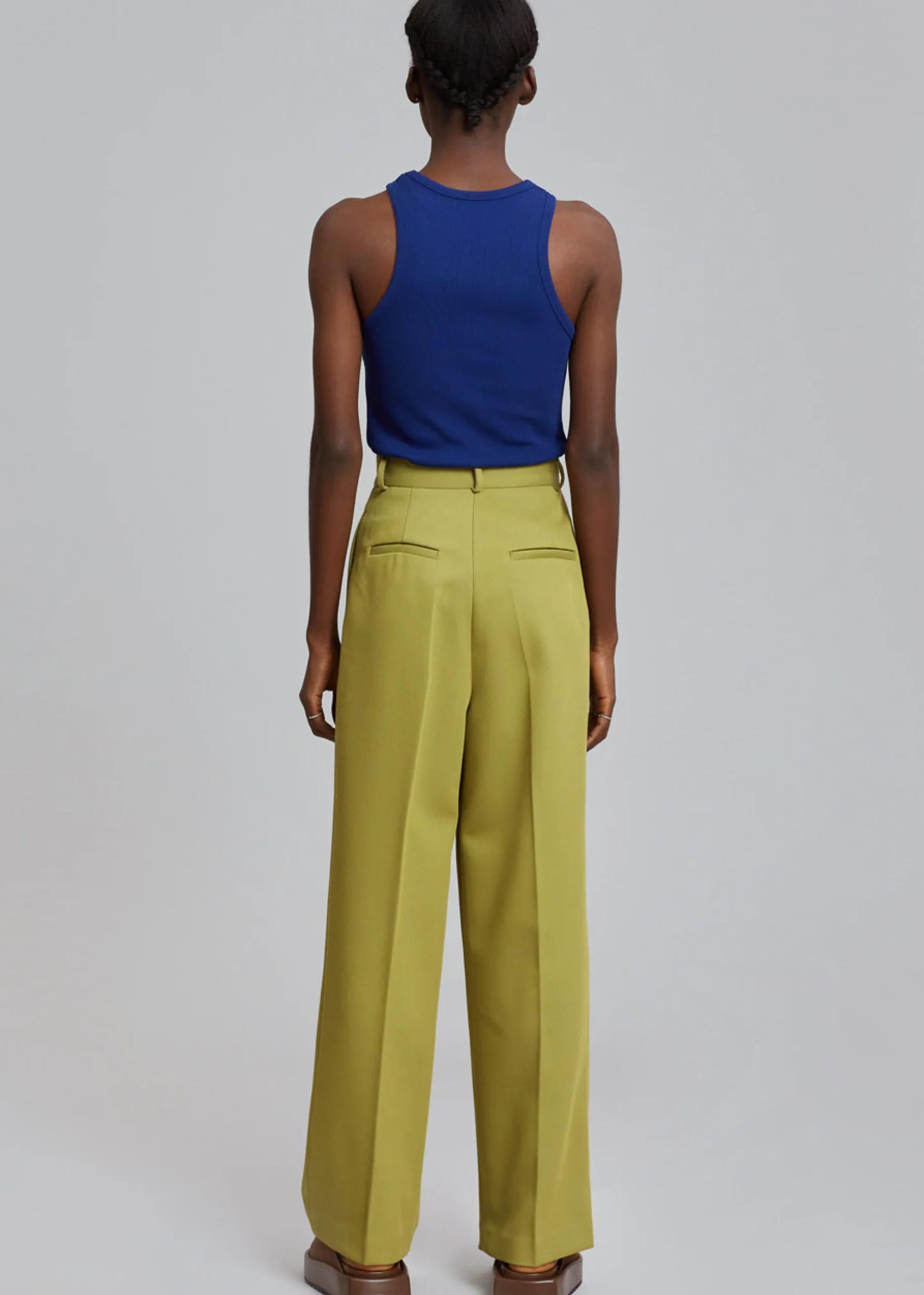 The Frankie Shop Corsy Ribbed Tank Navy Outlet