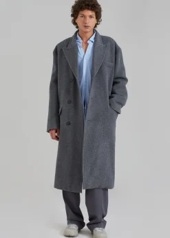 The Frankie Shop Curtis Oversized Coat Charcoal Clearance