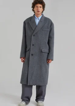 The Frankie Shop Curtis Oversized Coat Charcoal Clearance