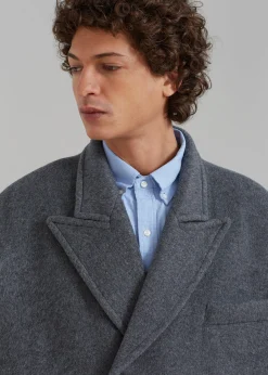 The Frankie Shop Curtis Oversized Coat Charcoal Clearance