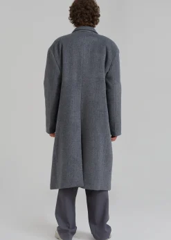 The Frankie Shop Curtis Oversized Coat Charcoal Clearance