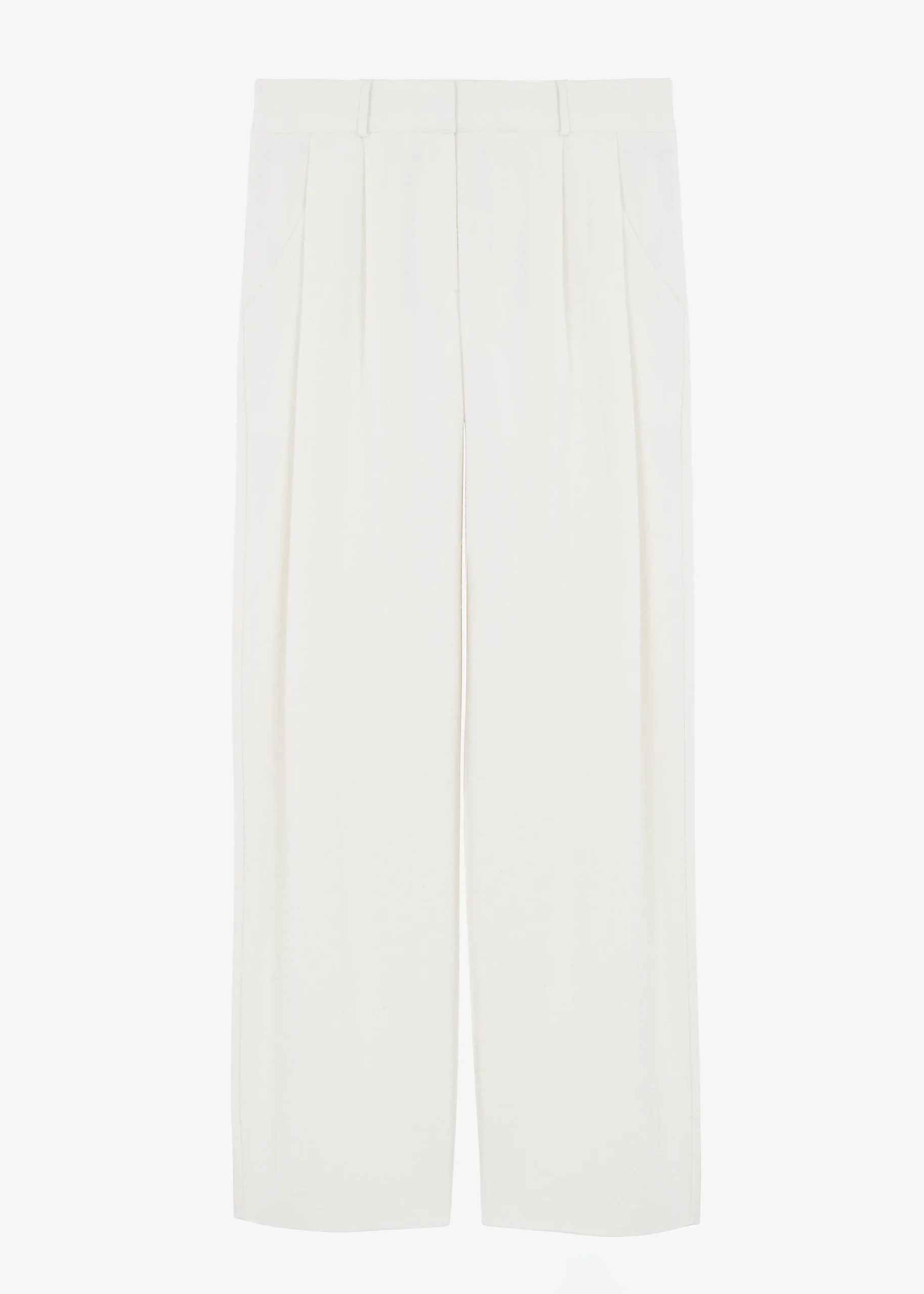 The Frankie Shop Dakota Pleated Pants Ivory Online