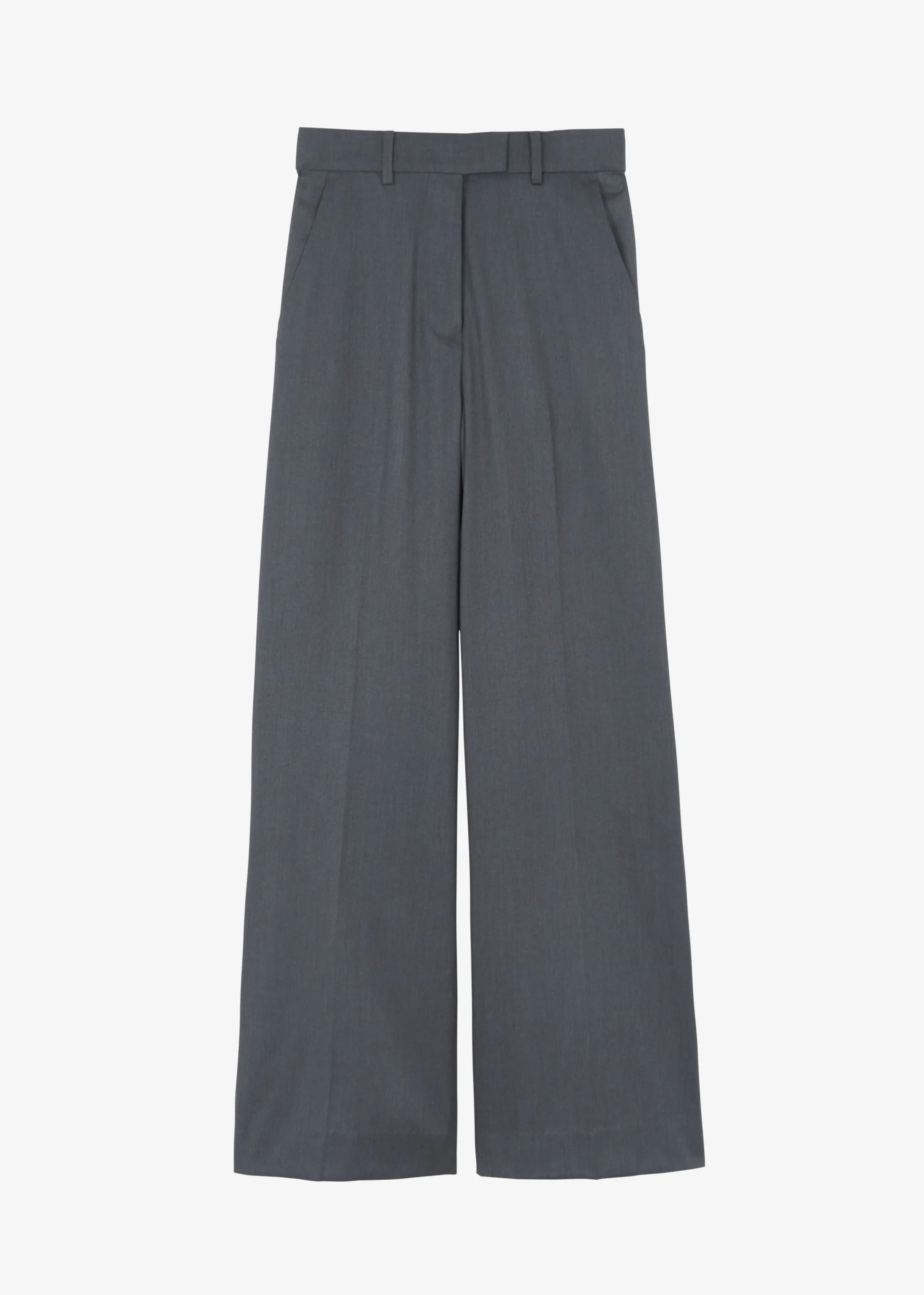 The Frankie Shop Daphne Wide Trousers Dark Grey