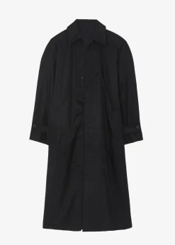 The Frankie Shop Decima Trench Coat Black Discount