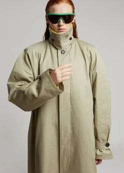 The Frankie Shop Decima Trench Coat Slate Green Online