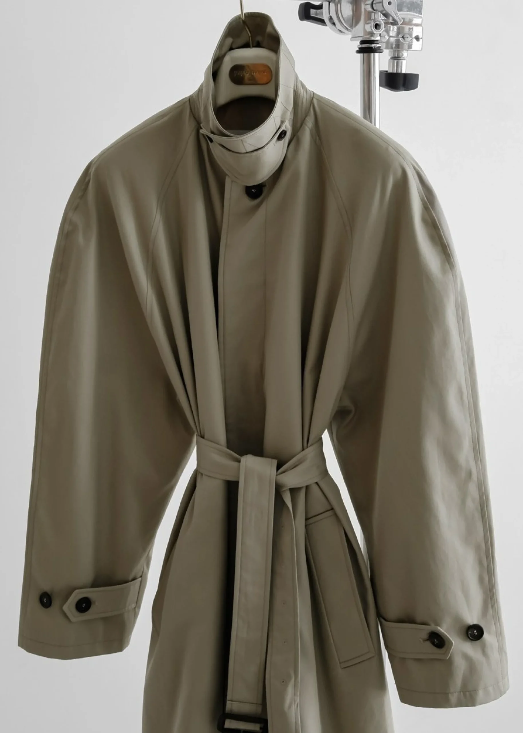 The Frankie Shop Decima Trench Coat Slate Green Online