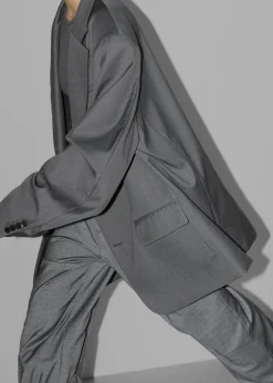 The Frankie Shop Dee Maxi Oversized Blazer Charcoal Best
