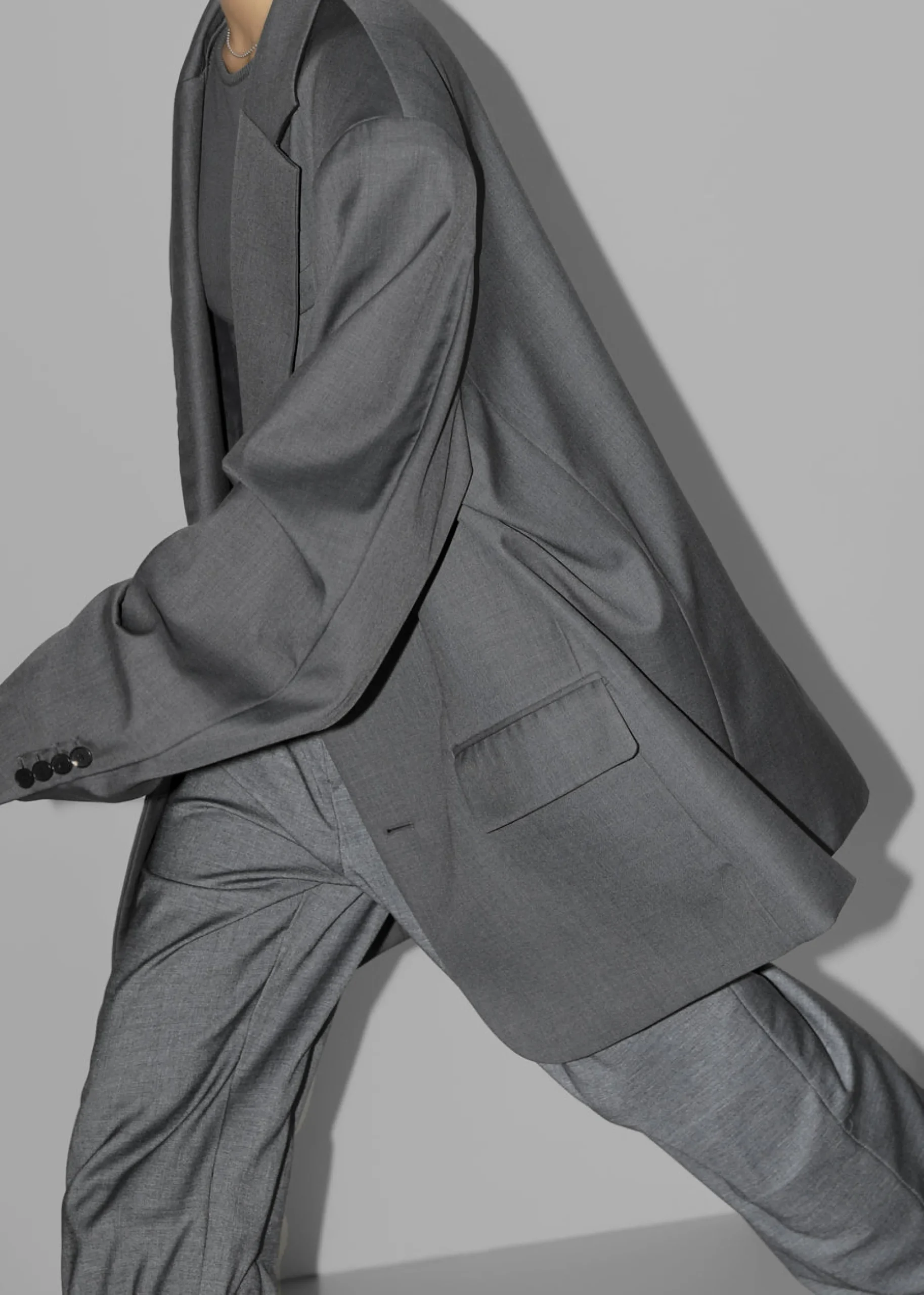 The Frankie Shop Dee Maxi Oversized Blazer Charcoal Best