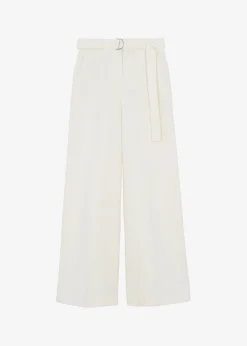 The Frankie Shop Delphi Belted Pants Cream Hot