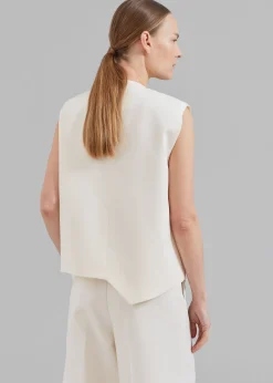 The Frankie Shop Delphi Vest Cream Discount