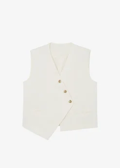 The Frankie Shop Delphi Vest Cream Discount