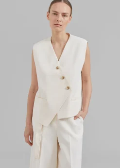 The Frankie Shop Delphi Vest Cream Discount