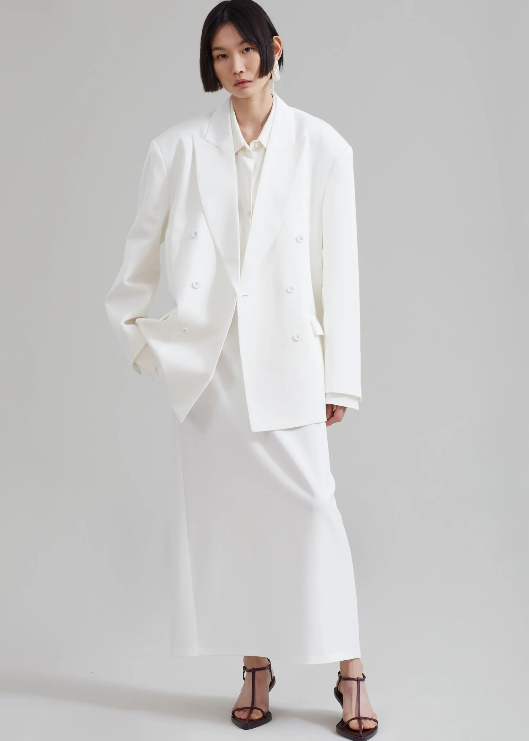 The Frankie Shop Demi Blazer White Clearance