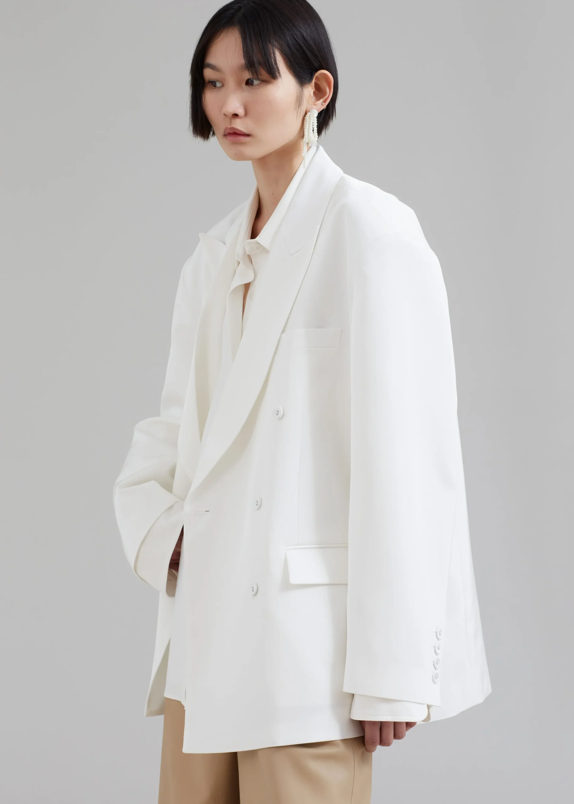 The Frankie Shop Demi Blazer White Clearance