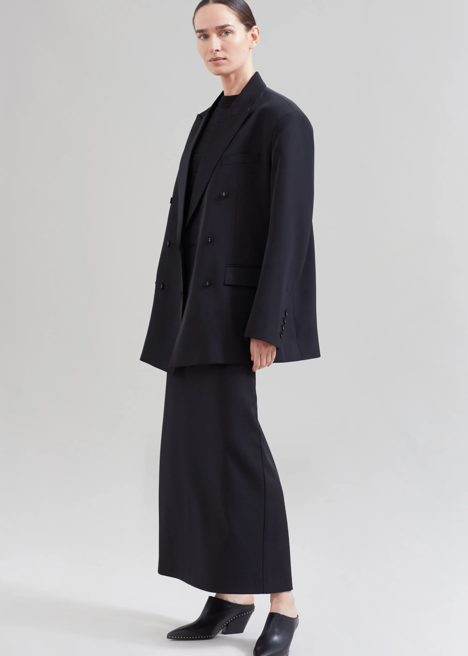 The Frankie Shop Demi Blazer Black New