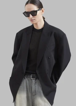The Frankie Shop Demi Blazer Black New