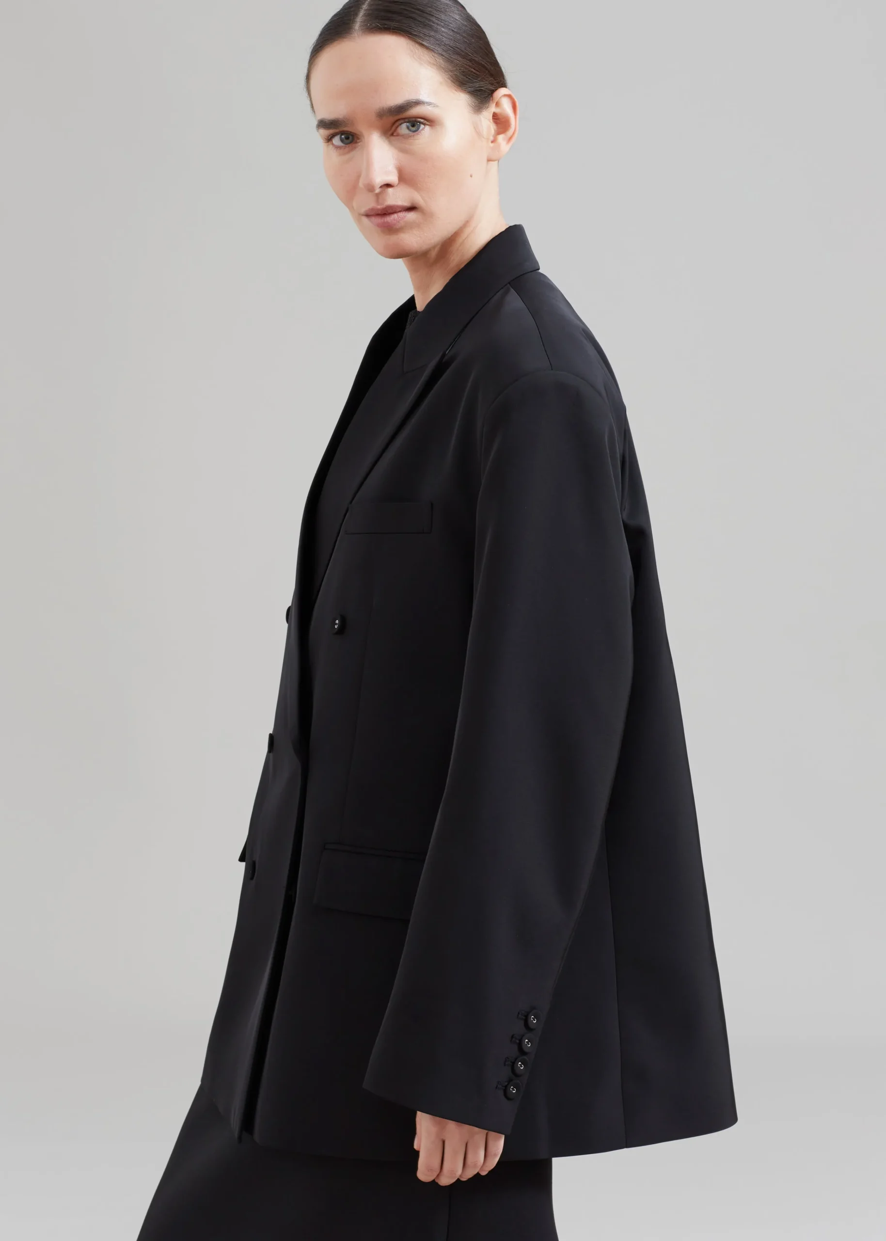 The Frankie Shop Demi Blazer Black New