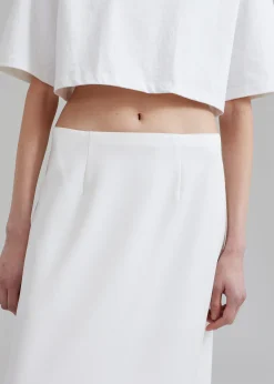The Frankie Shop Demi Pencil Skirt White