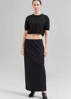 The Frankie Shop Demi Pencil Skirt Black Best