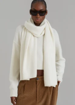 The Frankie Shop Dori Sweater & Scarf Set Cream Outlet