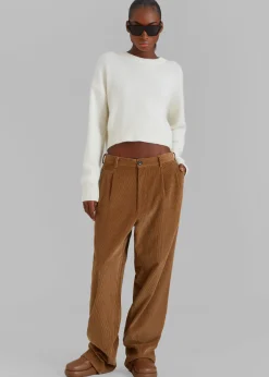 The Frankie Shop Dori Sweater & Scarf Set Cream Outlet