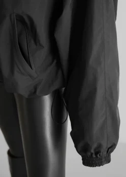The Frankie Shop Doyle Mockneck Anorak Black New
