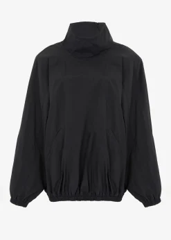 The Frankie Shop Doyle Mockneck Anorak Black New