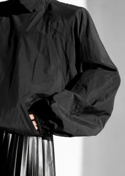 The Frankie Shop Doyle Mockneck Anorak Black New