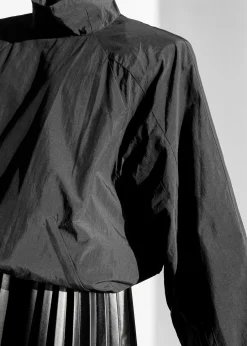 The Frankie Shop Doyle Mockneck Anorak Black New