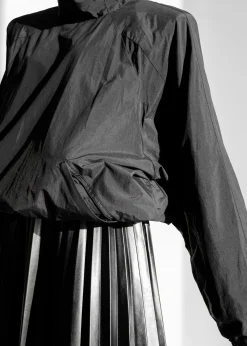 The Frankie Shop Doyle Mockneck Anorak Black New
