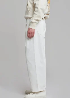 The Frankie Shop Drew Denim Pants White Discount