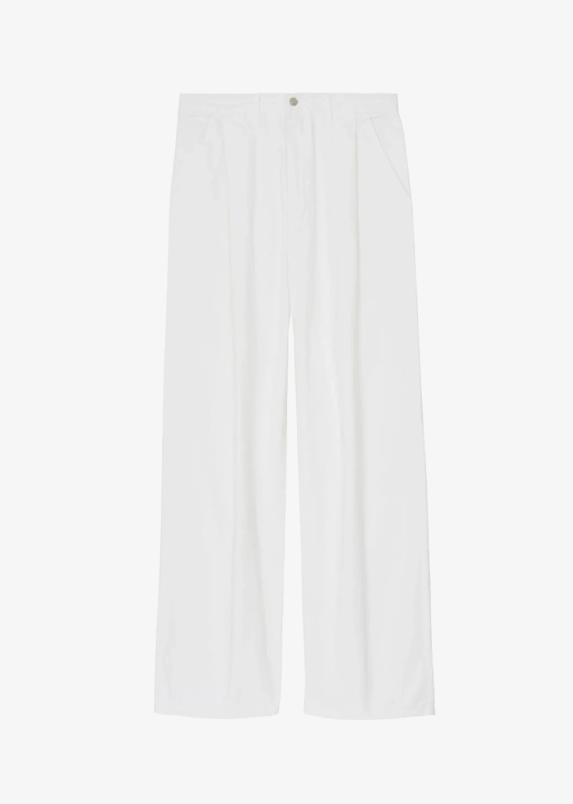 The Frankie Shop Drew Denim Pants White Discount