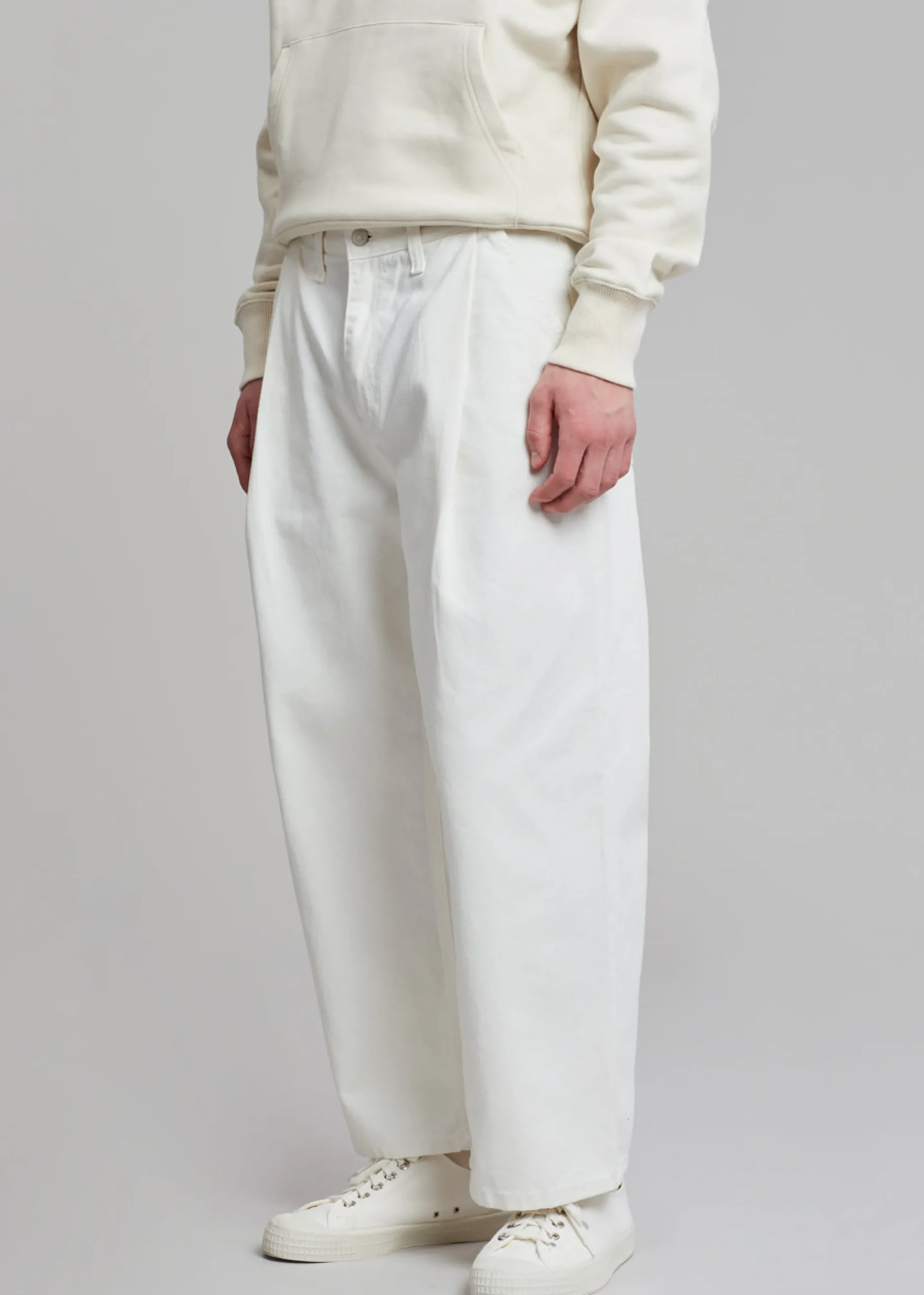 The Frankie Shop Drew Denim Pants White Discount