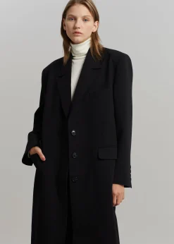The Frankie Shop Eevi Overcoat Black Hot