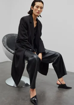 The Frankie Shop Eevi Overcoat Black Hot