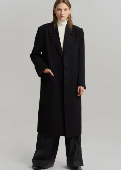 The Frankie Shop Eevi Overcoat Black Hot