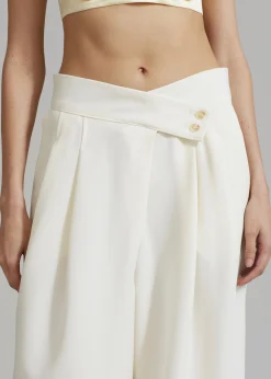 The Frankie Shop Eloise Trousers Cream Sale