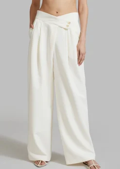 The Frankie Shop Eloise Trousers Cream Sale