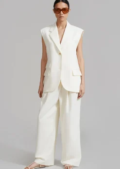 The Frankie Shop Eloise Vest Cream Discount
