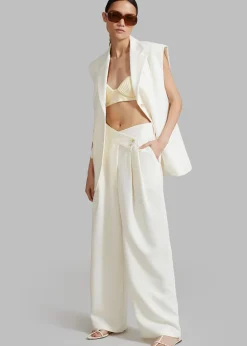 The Frankie Shop Eloise Vest Cream Discount