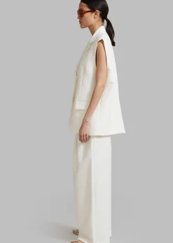 The Frankie Shop Eloise Vest Cream Discount