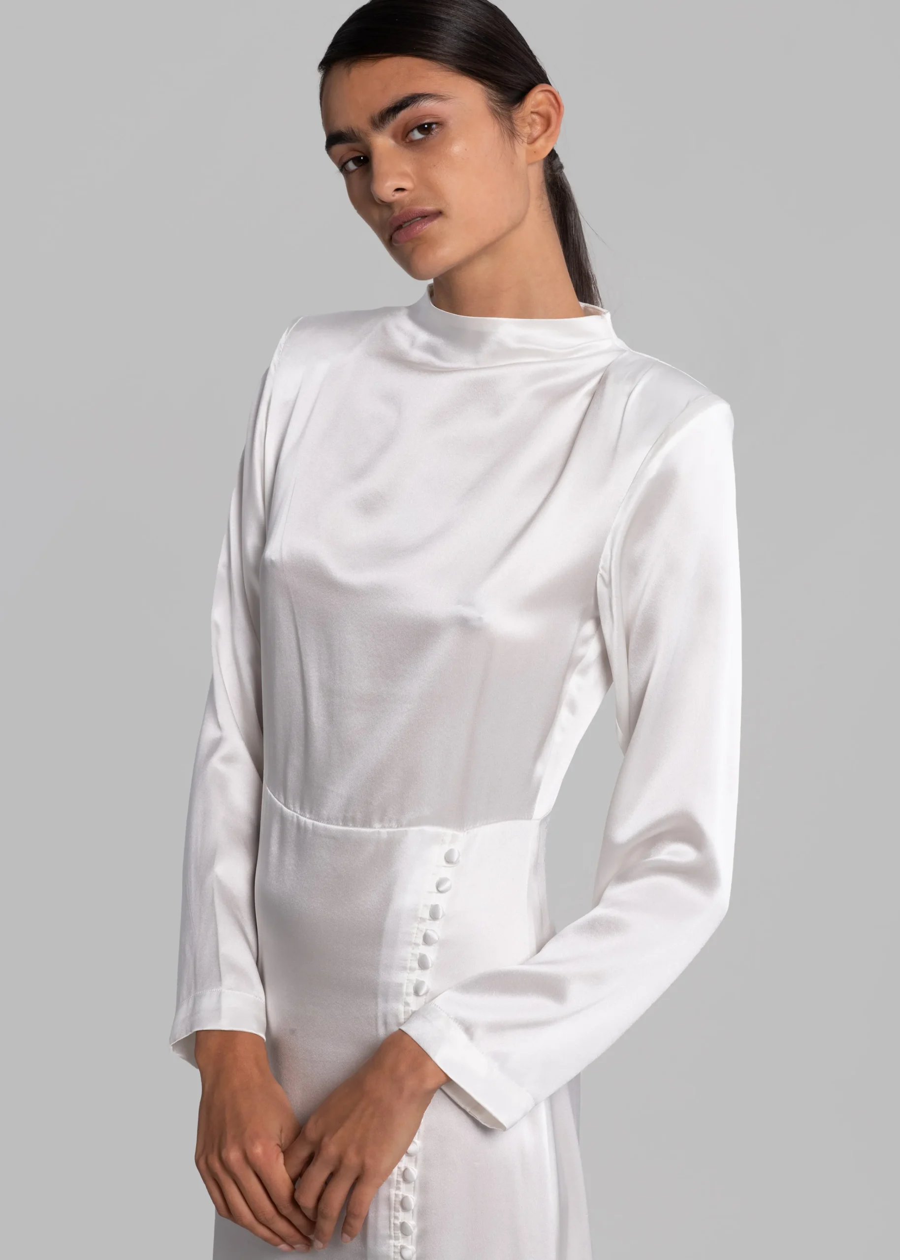 The Frankie Shop Envelope 1976 Campania Dress White Outlet