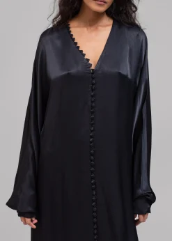 The Frankie Shop Envelope 1976 Cannes Dress Black New